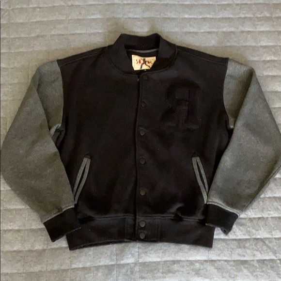 Rook Other - Rook Varsity Letterman Jacket Black & Grey Medium